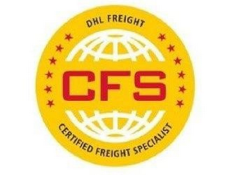 CFS DHL FREIGHT CERTIFIED FREIGHT SPECIALIST logo