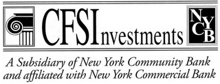 CFSINVESTMENTS NYCB A SUBSIDIARY OF NEWYORK COMMUNITY BANK AND AFFILIATED WITH NEW YORK COMMERCIAL BANK logo