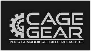CG CAGE GEAR YOUR GEARBOX REBUILD SPECIALISTS logo
