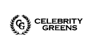 CG CELEBRITY GREENS logo