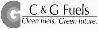 CG C&G FUELS CLEAN FUELS, GREEN FUTURE. logo