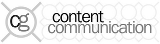 CG CONTENT COMMUNICATION logo