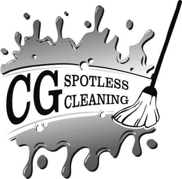 CG SPOTLESS CLEANING logo