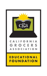 CGA CALIFORNIA GROCERS ASSOCIATION EDUCATIONAL FOUNDATION logo