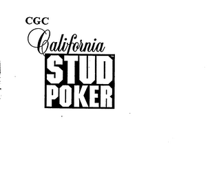 CGC CALIFORNIA STUD POKER logo