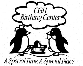 CGH BIRTHING CENTER A SPECIAL TIME, A SPECIAL PLACE logo
