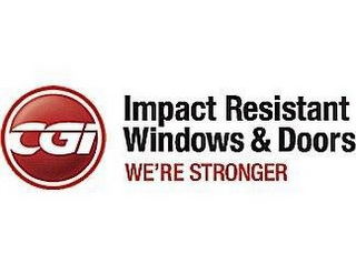 CGI IMPACT RESISTANT WINDOWS & DOORS WE'RE STRONGER logo