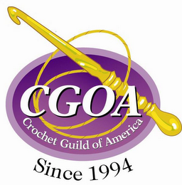 CGOA CROCHET GUILD OF AMERICA SINCE 1994 logo