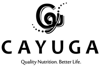 CGYU CAYUGA QUALITY NUTRITION. BETTER LIFE. logo