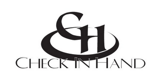 CH CHECK IN HAND logo