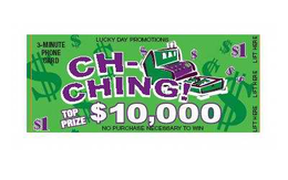 CH-CHING TOP PRIZE $10,000 $1 logo