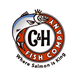 C&H FISH COMPANY WHERE SALMON IS KING logo