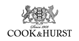 CH PIONEERS IN CLOTHING SINCE 1908 COOK & HURST logo