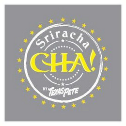 CHA! SRIRACHA BY TEXAS PETE logo