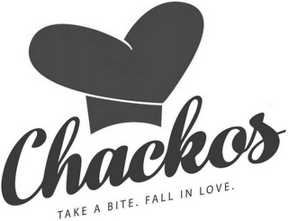 CHACKOS TAKE A BITE. FALL IN LOVE. logo