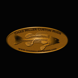 CHAD MILLER CUSTOM RODS WWW.CHADMILLERFISHING.COM logo