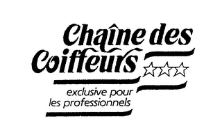 CHAINE DES COIFFEURS EXCLUSIVE POUR LES PROFESSIONNELS logo