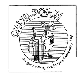 CHAIR-POUCH DESIGNED WITH A PLACE FOR PRACTICALLY EVERYTHING logo