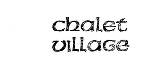 CHALET VILLAGE logo