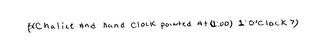 CHALICE AND HAND CLOCK POINTED AT (1:00) 1 O'CLOCK logo