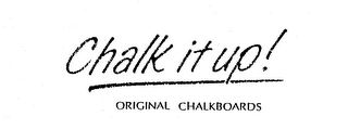 CHALK IT UP! ORIGINAL CHALKBOARDS logo