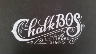 CHALKBOS HAND LETTERED SIGNS logo