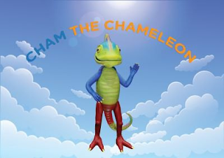 CHAM THE CHAMELEON logo