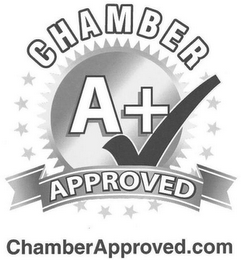 CHAMBER A+ APPROVED CHAMBERAPPROVED.COM logo