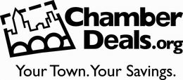 CHAMBERDEALS.ORG YOUR TOWN. YOUR SAVINGS. logo