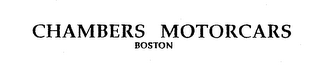 CHAMBERS MOTORCARS BOSTON logo