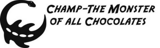 CHAMP - THE MONSTER OF ALL CHOCOLATES logo