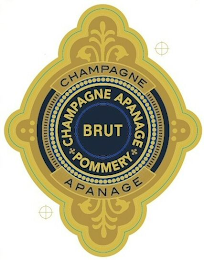 CHAMPAGNE CHAMPAGNE APANAGE BRUT POMMERY APANAGE