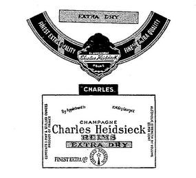 CHAMPAGNE CHARLES HEIDSIECK REIMS EXTRA DRY FINEST EXTRA QUALITY logo