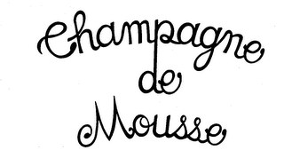 CHAMPAGNE DE MOUSSE logo