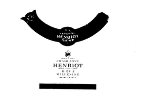 CHAMPAGNE HENRIOT REIMS PRODUCE OF FRANCE CHAMPAGNE HENRIOT MAISON FONDEE EN 1808 ROSE MILLESIME BRUT REIMS-FRANCE ELABORE PAR HENRIOT, REIMS, FRANCE - NM-213-001