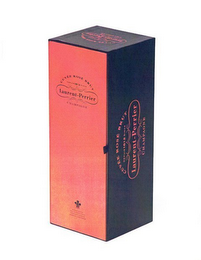 CHAMPAGNE LAURENT-PERRIER 'CUVÉE ROSÉ BRUT', 'CHAMPAGNE', 'DEPUIS 1812 SINCE', AND 'BY APPOINTMENT TO H.R.H. THE PRINCE OF WALES PURVEYORS OF CHAMPAGNE' logo