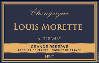 CHAMPAGNE LOUIS MORETTE À EPERNAY GRAND RESERVE PRODUCT OF FRANCE | PRODUIT DE FRANCE BRUT logo