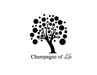 CHAMPAGNE OF LIFE logo