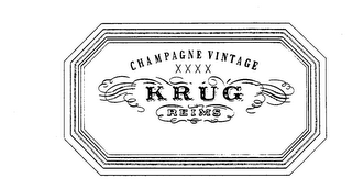 CHAMPAGNE VINTAGE XXXX KRUG REIMS logo