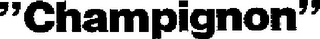 "CHAMPIGNON" logo
