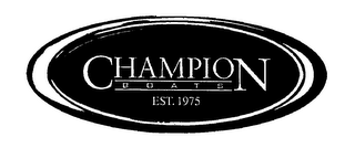 CHAMPION BOATS EST. 1975 logo