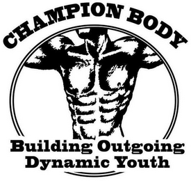 CHAMPION BODY BUILDING OUTGOING DYNAMICYOUTH logo