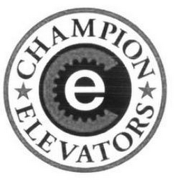 CHAMPION ELEVATORS E logo