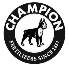 CHAMPION FERTILIZERS SINCE 1831 logo