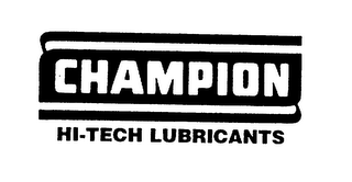 CHAMPION HI-TECH LUBRICANTS logo