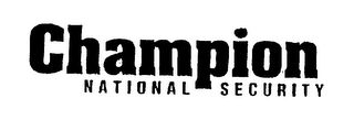 CHAMPION NATIONAL SECURITY logo