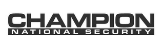 CHAMPION NATIONAL SECURITY logo