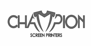 CHAMPION SCREEN PRINTERS logo