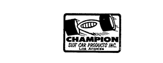 CHAMPION SLOT CAR PRODUCTS INC.  LOS ANGELES logo