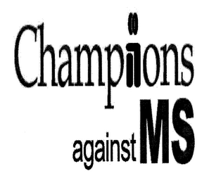 CHAMPIONS AGAINST MS logo